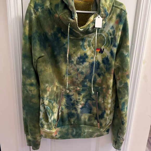 AVIATOR NATION NWT GREEN YELLOW TIE DYED NINJA - Picture 5 of 5